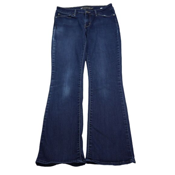 Levi Strauss and Co Pants Womens 28 Blue Mid Rise Boot Demi Curve Denim Jeans - Picture 1 of 16